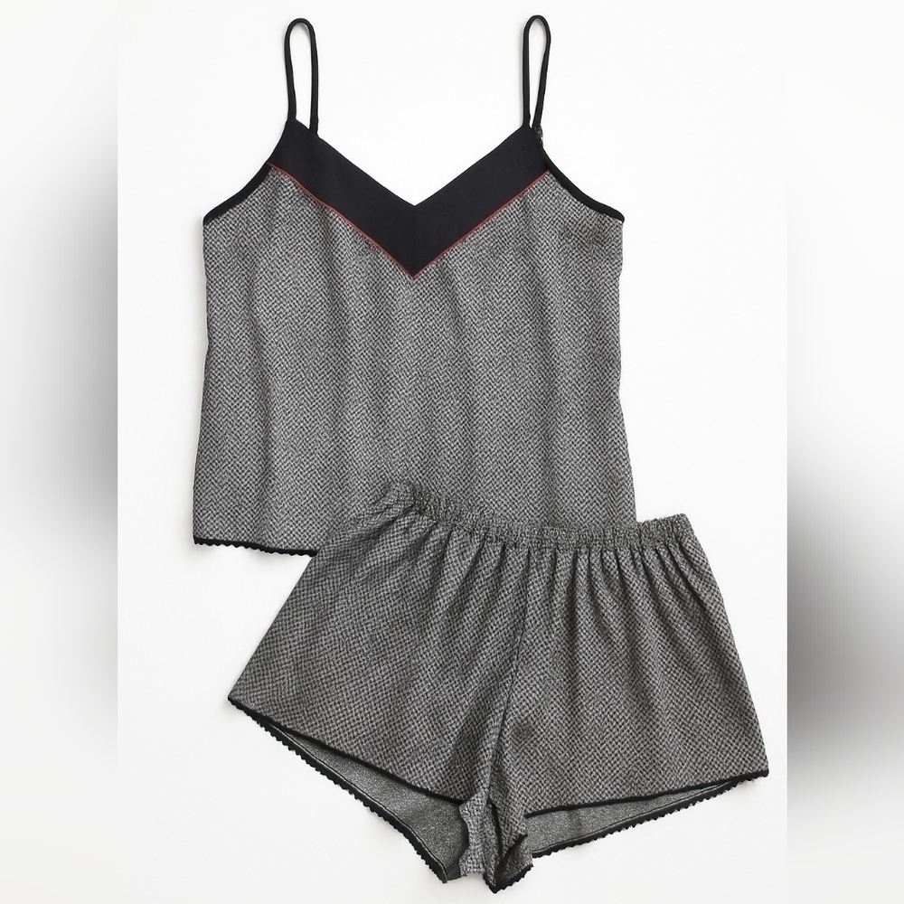 Vintage Addition Elle Gingham Pajamas Lingerie Set